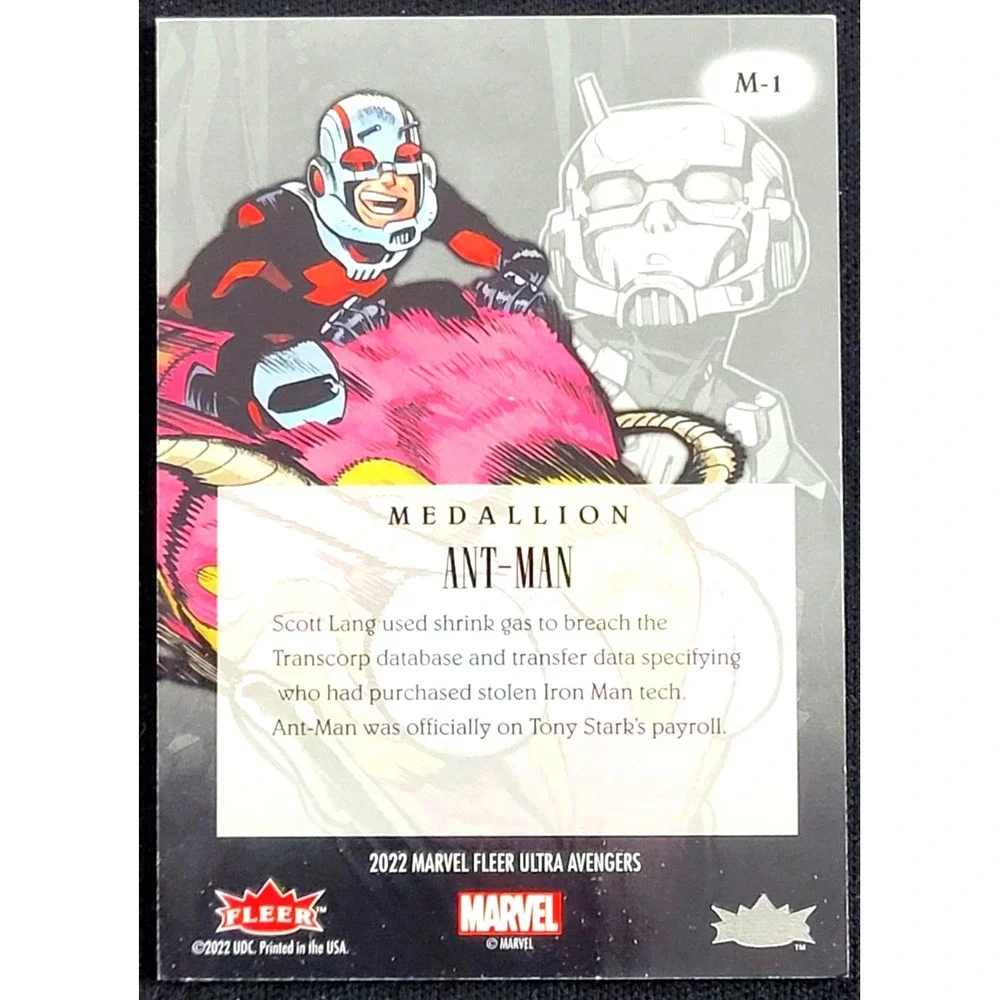 2022 MARVEL FLEER‎ ULTRA AVENGERS ANT-MAN MEDALLION